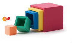 Stapel- en nestblokken, 5 stuks