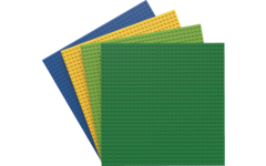 BiOBUDDi Education basisplatenset 4 kleuren 25,5 x 25,5 cm
