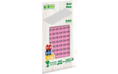BiOBUDDi Education bouwplaat Flamingo Pink, 25,7 x 12,9 cm
