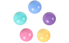 Coblo Pastel Knikkerbaan balletjes - 6 stuks