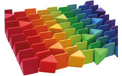 Grimm's - reuze achthoek - puzzel - hout - set van 72