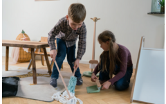 Schoonmaakset | 6 delig, hout