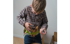Gereedschapsriem| 11 delig, hout