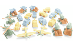 Voertuigen en vliegtuigen | gerecycled, pastel