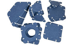 Bouwset educatie inöuqa, Blue Berry, set van 30 stuks