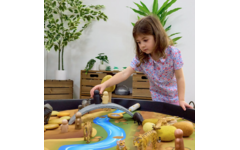 Interactieve kleine wereld safarilandschap