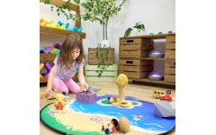 Tuff tray | Interactieve kleine wereld strand- en zeegebied
