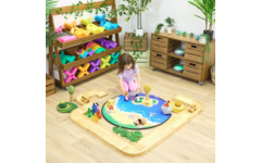 Tuff tray | Interactieve kleine wereld strand- en zeegebied