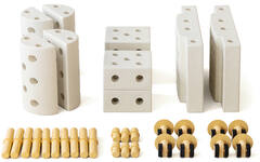 MODU Educatieset klein, Sand Grey / Honey Yellow