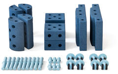 MODU Educatieset klein, Deep Blue / Sky Blue