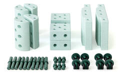 MODU Educatieset klein, Ocean Mint / Forest Green