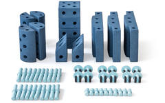 MODU Educatieset groot, Deep Blue / Sky Blue