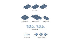 MODU Educatieset groot, Deep Blue / Sky Blue