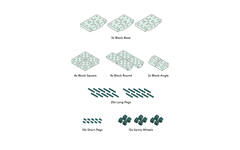 MODU Educatieset groot, Ocean Mint / Forest Green