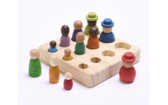 Wereldburgerset, loose parts, hout