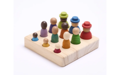 Wereldburgerset, loose parts, hout