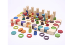 Regenboog ontdekset, loose parts, hout