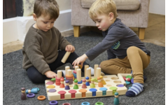 Regenboog ontdekset, loose parts, hout