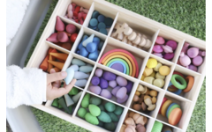 Loose parts fantasie en creatieset, set van 206 stuks