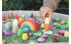 Loose parts fantasie en creatieset, set van 206 stuks