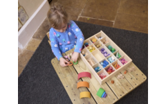 Loose parts fantasie en creatieset, set van 206 stuks