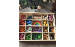 Loose parts fantasie en creatieset, set van 206 stuks
