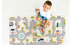 Speelmat verkeer | Beige uitvoering, 150 x 100 cm