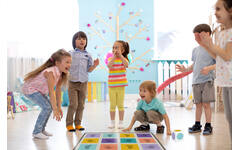 Speelmat twister | handen en voeten, incl. dobbelsteen, 100 x 200 cm