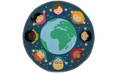 Speelmat rond | kinderen van de wereld, 200 cm diameter