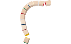 Bouwblokken balanceren
