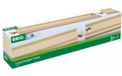 Brio World Lange rails recht (4 stuks)