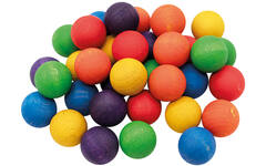 Open eind - Grapat Marbles - knikkers - gekleurd - hout - set van 36 assorti