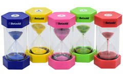 Zandloper groot, assortiment 5 stuks