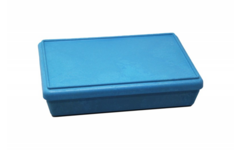 Box met deksel RE-Wood® 25 x 18 x 6 cm - 1,5 l, blauw