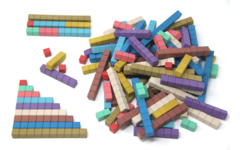 Telstaven in 10 Montessori-kleuren (100 stuks)