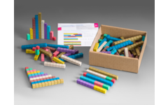 Telstaven in 10 Montessori-kleuren (100 stuks)