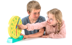 Grote lesklok met standaard (Ø 27 cm), in kartonnen doos