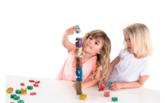 Torengetallen in Montessorikleuren (34 stuks)
