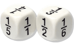 Reken Dobbelsteen Breuken 1-6 (10 stuks)