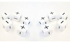 Reken Dobbelsteen Plus/Min (10 stuks)