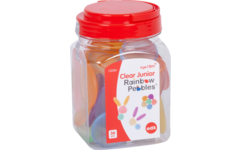 Kiezelstenen Junior in transparante regenboogkleuren
