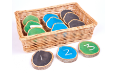 Beschrijfbare houten schijven
