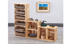 Flatgebouw poppenhuis / keuken