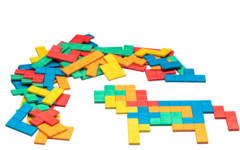 Pentomino's in 5 kleuren (60 st.)