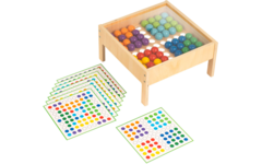 Mozaïektafel met gekleurde ballen