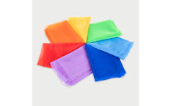Regenboog organza stof