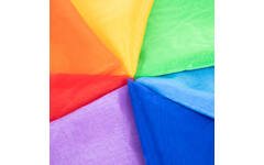 Regenboog organza stof