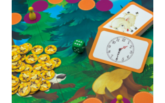 Tijdlezen - Level 21 - Wolfje hoe laat is het? - kloklezen - bordspel