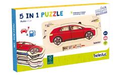 Puzzel in lagen, auto