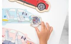 Puzzel in lagen, auto